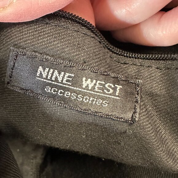 Vintage Nine West Vegan Leather Black Mini Backpack - Picture 3 of 15